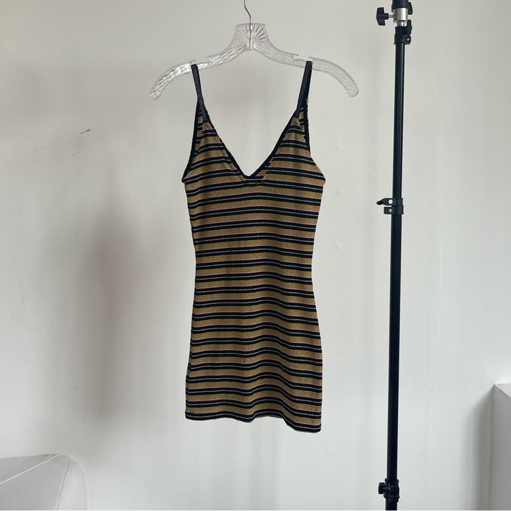 Topshop body con strappy dress. Sparkle. Size petite small. NWT, never worn - Picture 2 of 3